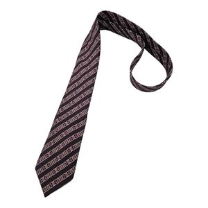HERMÈS 5402 OA Purple Chained Buckle Belt Silk LUXURY Tie FRANCE
